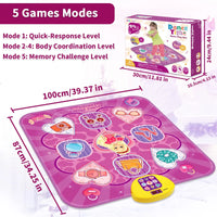 Unicorn Music Dance Mat Kids Electronic Dancing Blanket LED Score Board Floor Game Carpet Educational Toys Girl Birthday Gift