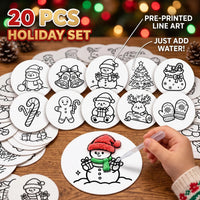 [20Pcs/50Pcs] Magic 3D Foam Explosion Art Paper Water Activated Expanding Drawing Board Kids DIY Craft Toy Puffy Texture Paintin