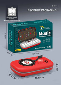Electronic Music Rhythm Puzzle Game Machine Light Up Sensory Fast Push Organ Montessori Educational Travel Toy Christmas Gifts