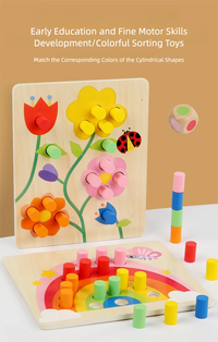 Educational Early Childhood Color Matching Children's Toys Sensory Training Building Blocks Kindergarten Teaching Aids