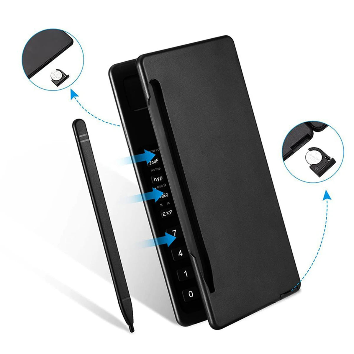 Portable 6.5 Inch Calculator LCD Screen Writing Tablet Folding Scientific Calculator Tablet Digital Drawing Pad With Stylus Pen