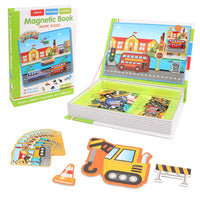 Montessori Magnetic Busy Book 3D Cartoon Puzzles Jigsaw Funny Brain Training Game Educational Learning Toys for Kids Gift Xmas