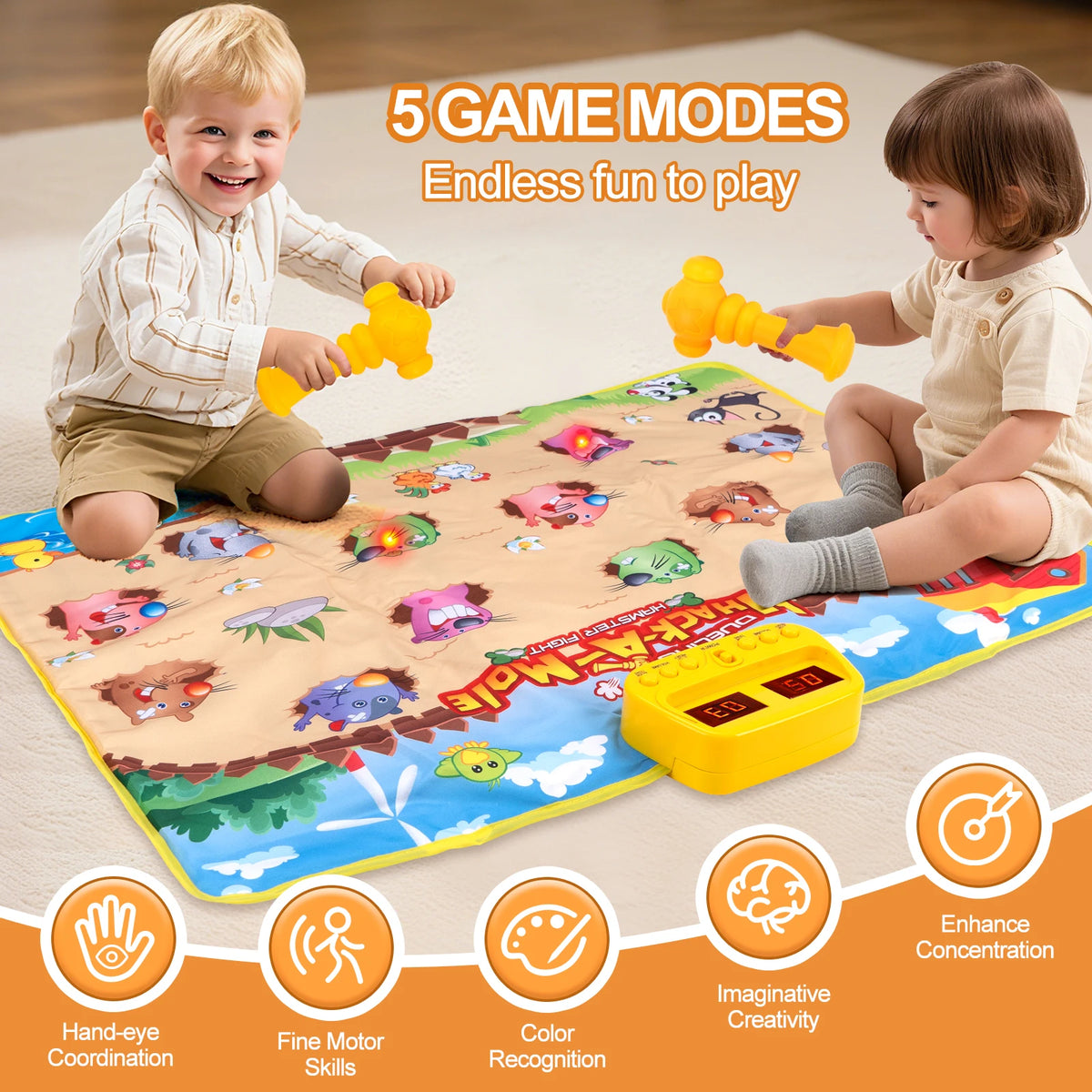 90x70cm Unicorn Music Mat Kid Toddler Mat Piano Keyboard and Drum 2 in 1 Toys Dance Mat 8 Instruments Sound Educational Toys