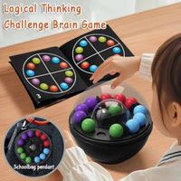 3D Brain Teasers and Puzzle Games,Rotating Magic Bead Puzzle Ball Fidget Toys Logical Thinking Intellectual Game for Kids Adults