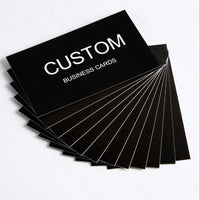 200/500/1000pcs Customizable Cards, Personalized Business Cards with Acrylic Storage Box, Matte Film Thank You Invitations