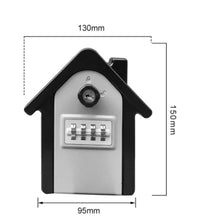Wall Mount Key Storage Secret Box Organizer 4 Digit Combination Password Security Code Lock No Key Home Key Safe Box