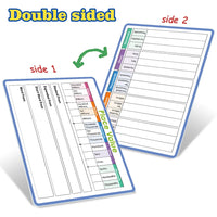 Dry Erase Handwriting Tracing Practice Board for Kids Write and Wipe Reusable Boards for Kindergarten and Preschool Montessori