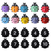 Montessori Counting Beetle Wooden Educational Toys for Kids Ladybug Stick Counting Game Math Toy Number Learning Early Education