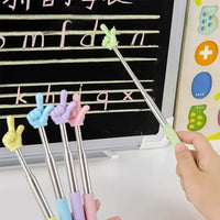 Retractable Hand Shape Reading Pointer Stick Stretchable Teaching Guidance Stick Kids Reading Tool Classroom Instruction Pointer