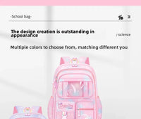 Refrigerator Door Pink Princess Schoolbag Students Female Super Lightweight Large Capacity Anti-splashing Water Large Capacity