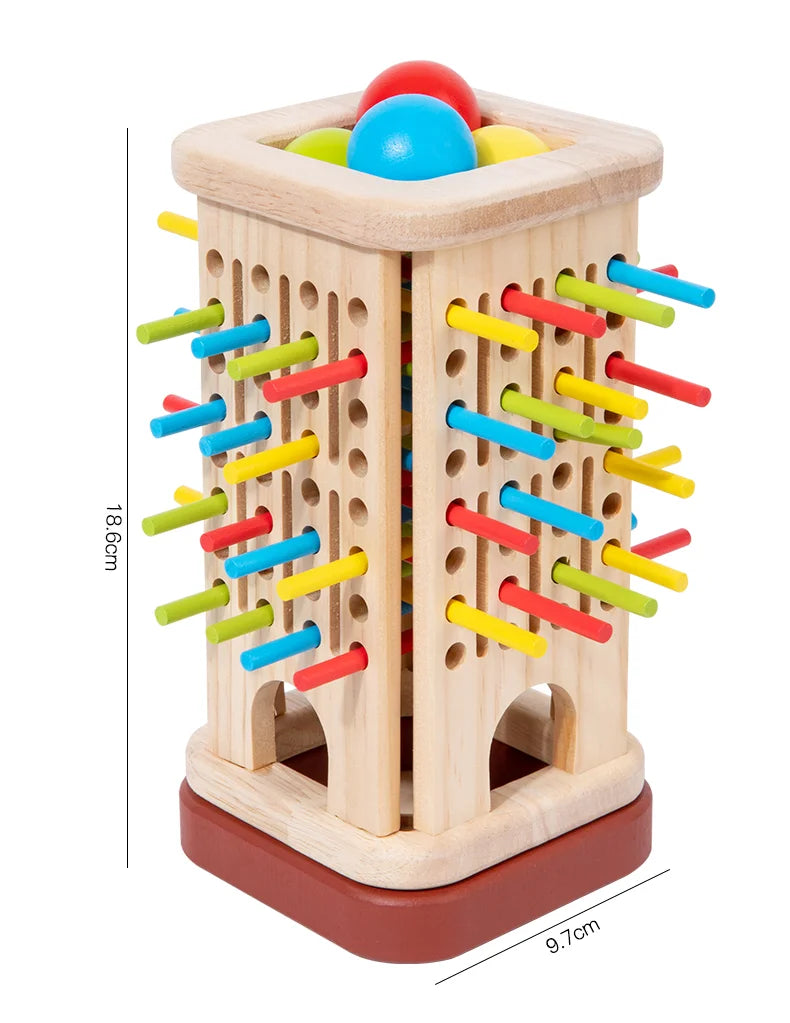 New 3in1 Wooden Stick and Tower Game Arithmetic Early Education Montessori Toys Thinking Training Parent-child Interactive Toy