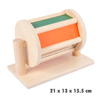 Kindergarten Montessori Wooden Toys Winder Object Permanence Box Coin Box Drawer Game Textile Drum Teaching Aids Sensory Toys