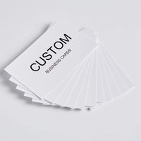 200/500/1000pcs Customizable Cards, Personalized Business Cards with Acrylic Storage Box, Matte Film Thank You Invitations