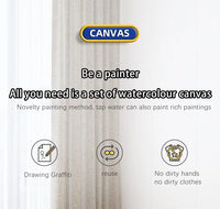 Magic Water Drawing Mat Coloring Doodle Mat Water Absorbing Painting Pad Reusable Magic Pens Painting Board Educational Toys