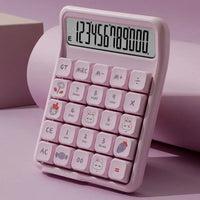 Detachable Mute Mahjong-Sound Calculator Cute Cartoon Electronic Calculators Mechanical Buttons Large Screen