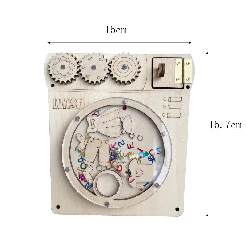 Busy Board Diy Accessories Montessori Early Education Toys Kids Activity Busyboard Material Teaching  Wooden Game 2-6 Years Old