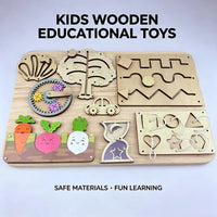 Busy Board Diy Accessories Montessori Early Education Toys Kids Activity Busyboard Material Teaching  Wooden Game 2-6 Years Old