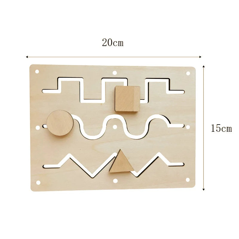 Busy Board Diy Accessories Montessori Early Education Toys Kids Activity Busyboard Material Teaching  Wooden Game 2-6 Years Old