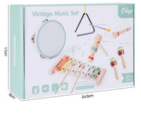 Montessori 6-in-1 Wooden Percussion Set - Music Discovery Kit for Toddlers 1-3 | Xylophone, Shakers, Sensory Toys & Gift