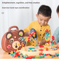 Children's Screw-Twisting Assembly and Disassembly Tool Box Electric Drill Baby Hands-On Educational Toys for Boys