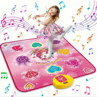 Unicorn Music Dance Mat Kids Electronic Dancing Blanket LED Score Board Floor Game Carpet Educational Toys Girl Birthday Gift