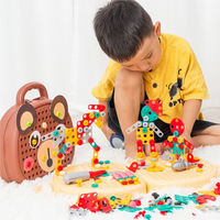 Children's Screw-Twisting Assembly and Disassembly Tool Box Electric Drill Baby Hands-On Educational Toys for Boys
