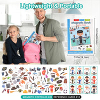 Montessori Magnetic Busy Book 3D Cartoon Puzzles Jigsaw Funny Brain Training Game Educational Learning Toys for Kids Gift Xmas