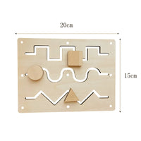 Busy Board Diy Accessories Montessori Early Education Toys Kids Activity Busyboard Material Teaching  Wooden Game 2-6 Years Old