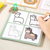 Reusable Tracing Book Pen Control Training Toy with Erasable Symmetrical Graphics for Kids To Practice Concentration Early