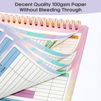 B5 Spiral Household Expense Account Book Daily Weekly Finance Budget Planner Cash Income Expenditure Saving Tracker Notebook