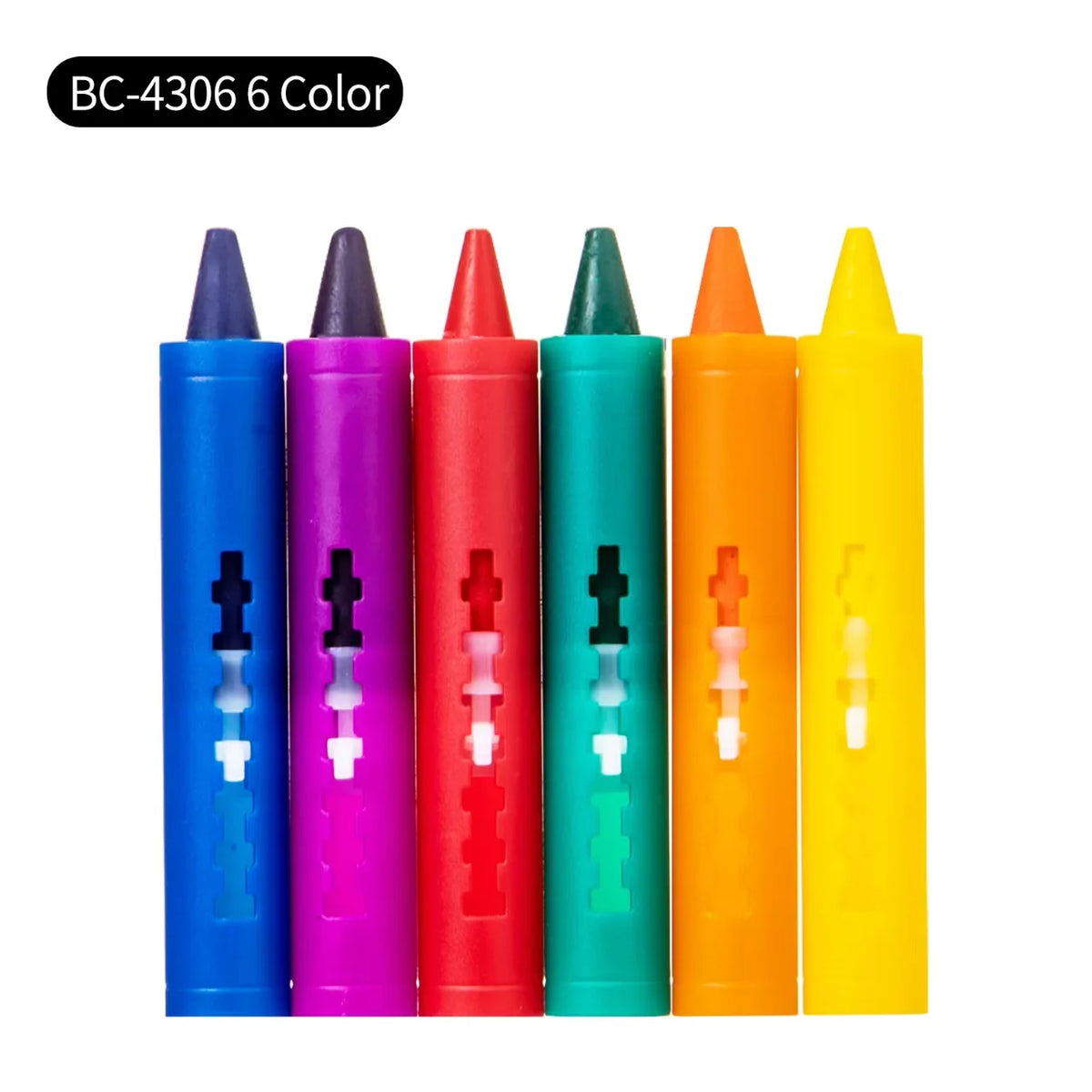 6pcs set Washable Bath Crayons-Colorful, Easy-Clean Markers for Youngsters, Fun Shower Draw in the Tub Graffiti Toy