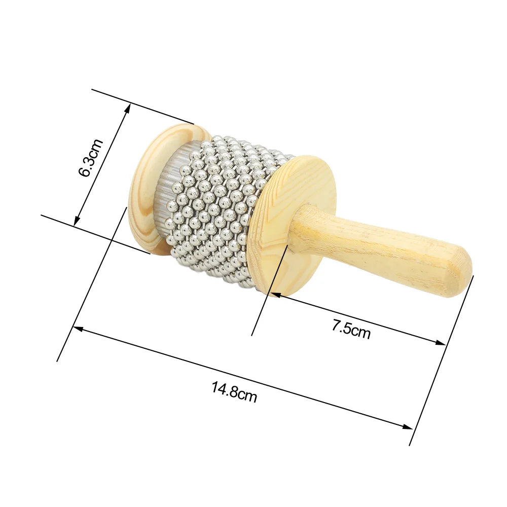 Wooden Cabasa Percussion Band Student Children Kid Instrument Pop Hand Shaker Professional Percussion Educational Tools