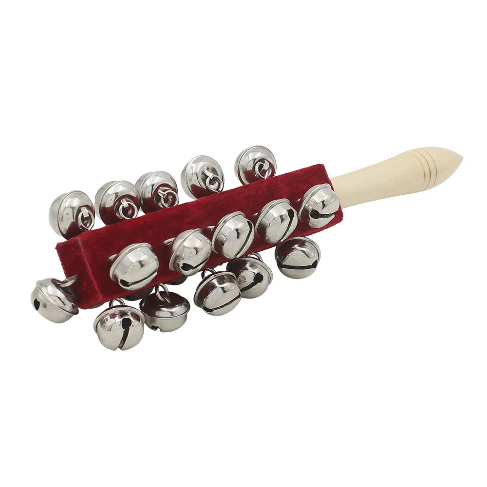 IRIN Hand Held Bell Stick Wooden Discussion Musical Toy for Adult KTV Party Orff Instruments Early Education Stick Shaker