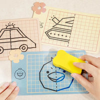 Reusable Tracing Book Pen Control Training Toy with Erasable Symmetrical Graphics for Kids To Practice Concentration Early