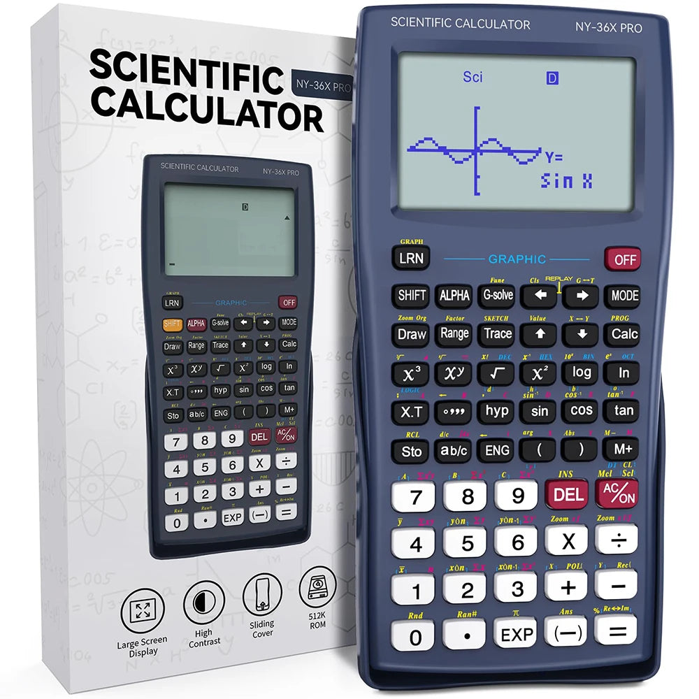 36X Pro Graphing Scientific Calculator with 360+ Functions and High-Resolution Display Advanced Calculator for Studentsand