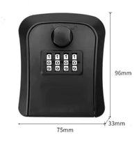 Wall Mount Key Storage Secret Box Organizer 4 Digit Combination Password Security Code Lock No Key Home Key Safe Box