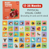 Baby Visual Stimulation Cards Montessori High Contrast Flash Card Infant Visual Early Education Learning Toys For Newborn Gifts