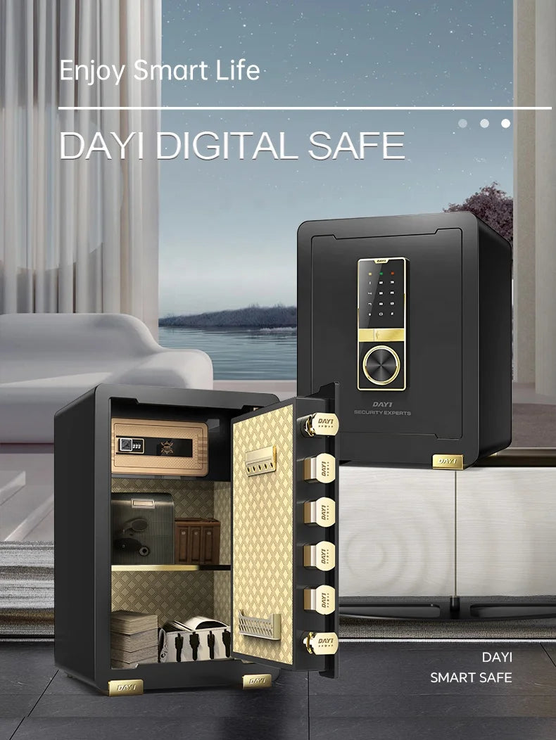 Money Security Digital Safe Box Home Hotel Office Smart Safe Cash Safety Box Cabinet Floor Safe