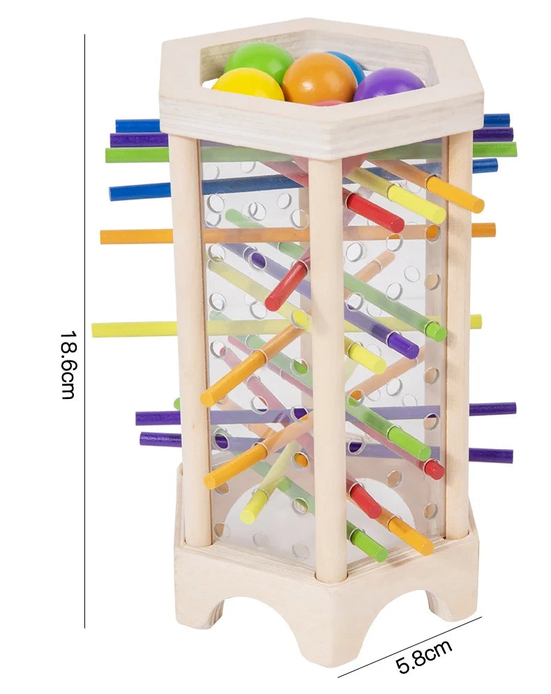 New 3in1 Wooden Stick and Tower Game Arithmetic Early Education Montessori Toys Thinking Training Parent-child Interactive Toy