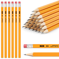 12-150pcs Bulk Pencils with Eraser top,2 HB Pencils for Writhing, Drawing and Sketching,Yellow Wood-Cased Pencils