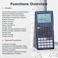 36X Pro Graphing Scientific Calculator with 360+ Functions and High-Resolution Display Advanced Calculator for Studentsand