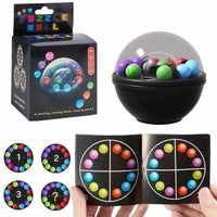 3D Brain Teasers and Puzzle Games,Rotating Magic Bead Puzzle Ball Fidget Toys Logical Thinking Intellectual Game for Kids Adults