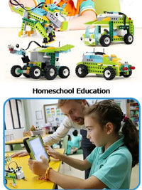 STEM Educational Building Blocks Kit 280pcs with Electronic Sensors for Robot Programming