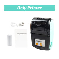 GOOJPRT 58mm Mini Portable Thermal Printer Bluetooth Ticket Bill Receipt POS Printer for Business for IOS/Android Mobile Phone