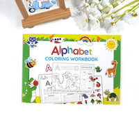 Alphabet Practice Workbook For Kids Handwriting Tracing Picture Book with Stickers Pen Control Training Coloring Book