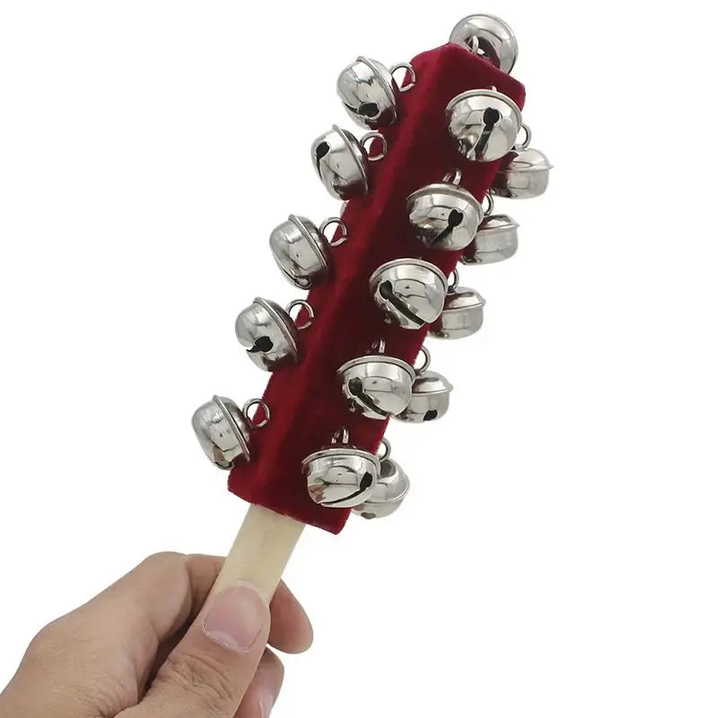 IRIN Hand Held Bell Stick Wooden Discussion Musical Toy for Adult KTV Party Orff Instruments Early Education Stick Shaker