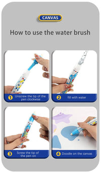 Magic Water Drawing Mat Coloring Doodle Mat Water Absorbing Painting Pad Reusable Magic Pens Painting Board Educational Toys
