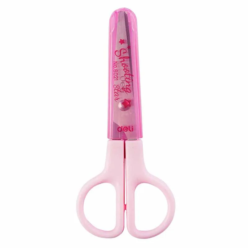 1pcs Child Safety Scissors Kindergarten Handmade Round Head Small Scissors for Paper Cross Stitch Scissors Yarn Pink Blue