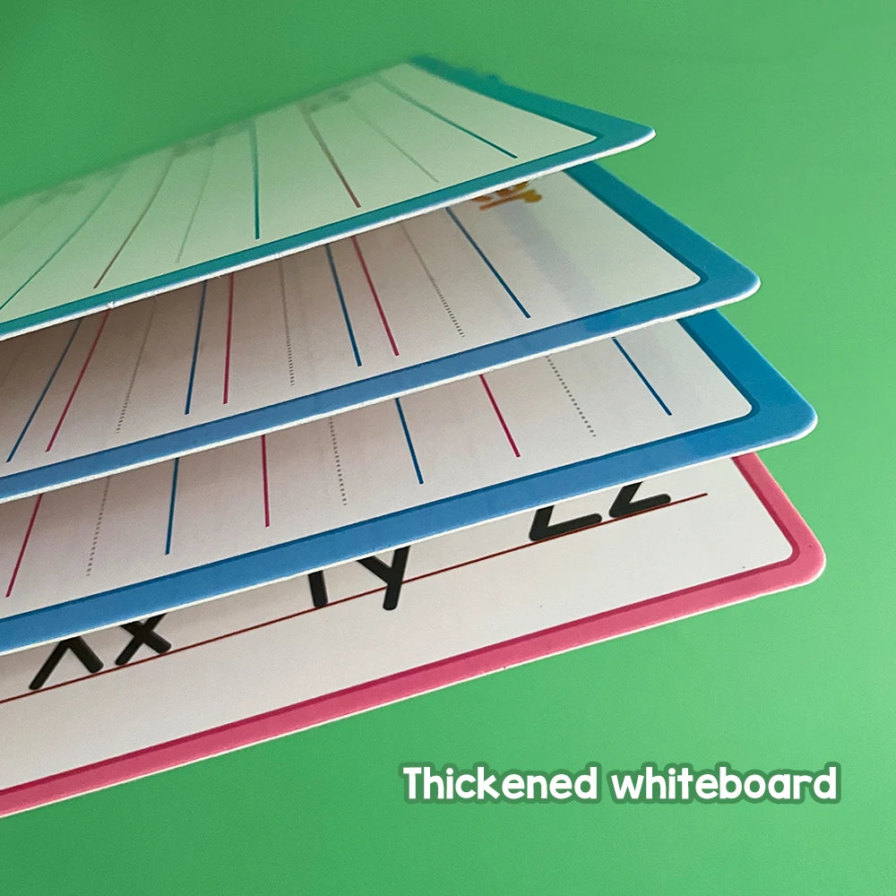 Dry Erase Handwriting Tracing Practice Board for Kids Write and Wipe Reusable Boards for Kindergarten and Preschool Montessori