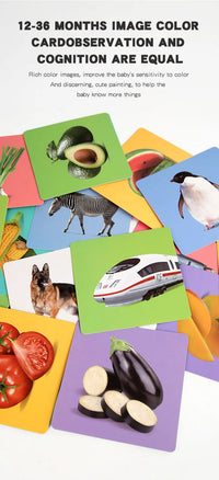 Baby Visual Stimulation Cards Montessori High Contrast Flash Card Infant Visual Early Education Learning Toys For Newborn Gifts